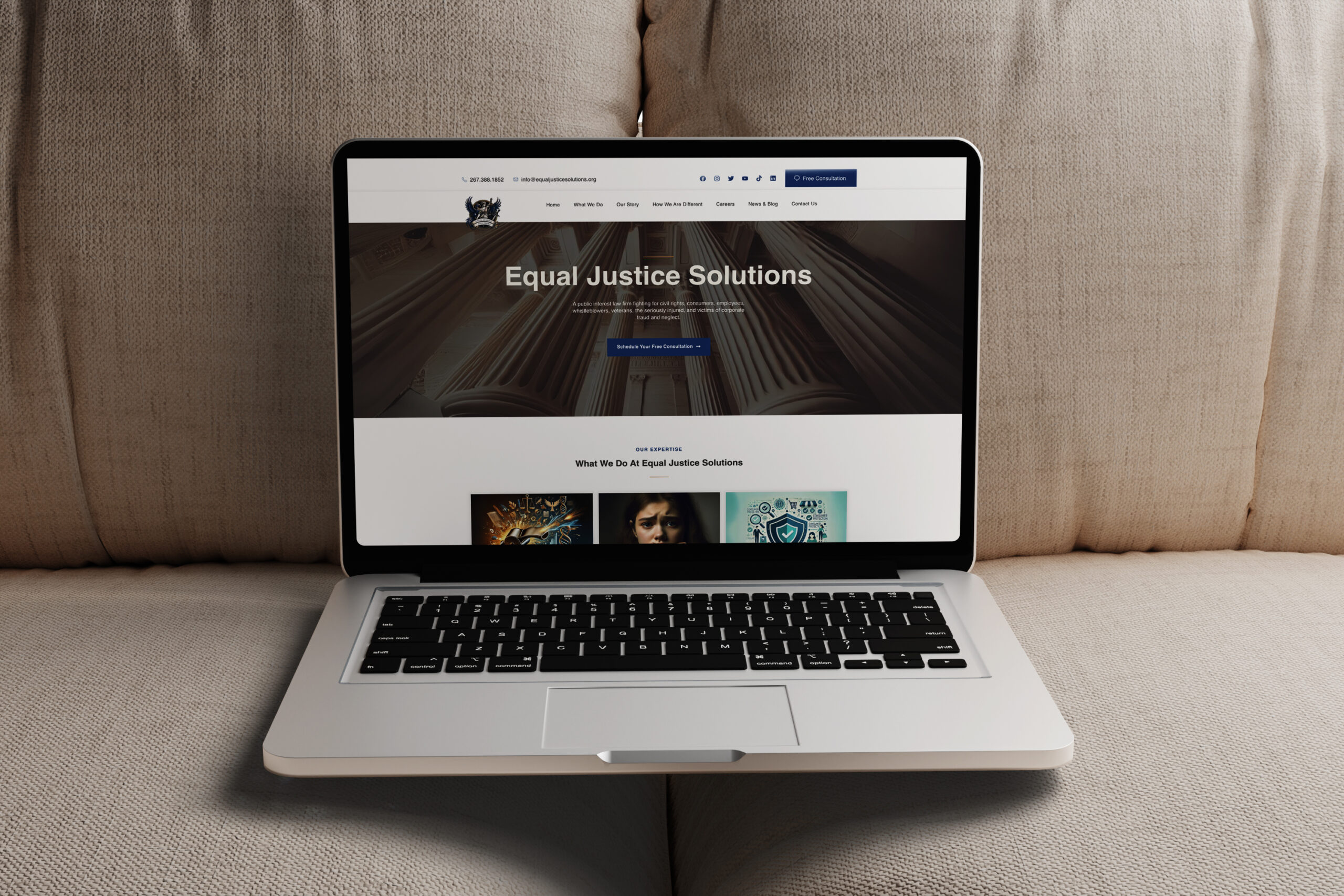 Equal Justice Solutions - Legal Services Website Development